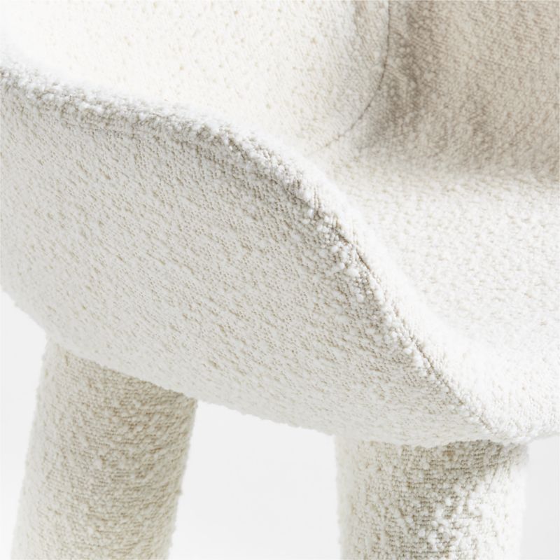 Ziggy White Upholstered Office Chair by Leanne Ford - image 6 of 7