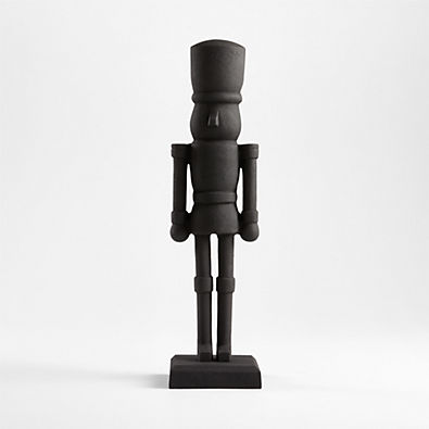 View 18" Zinc Christmas Nutcracker details