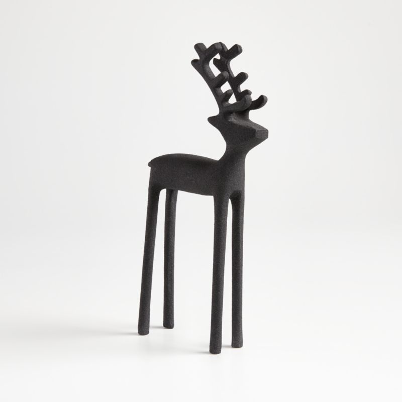 Zinc Holiday Reindeer Decoration 10.5" - image 0 of 12