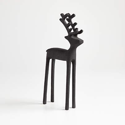 Zinc Holiday Reindeer Decoration 10.5"