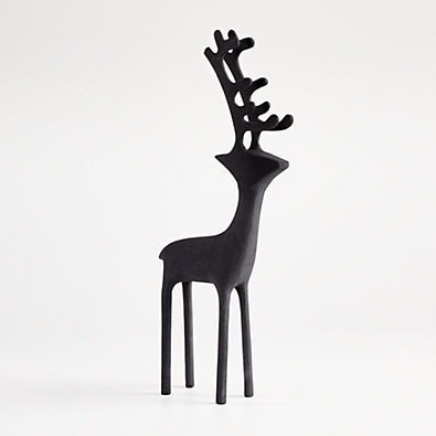 View Zinc Holiday Reindeer Decoration 21" details