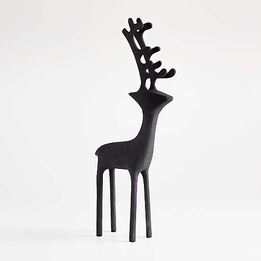 Zinc Holiday Reindeer Decoration 21"