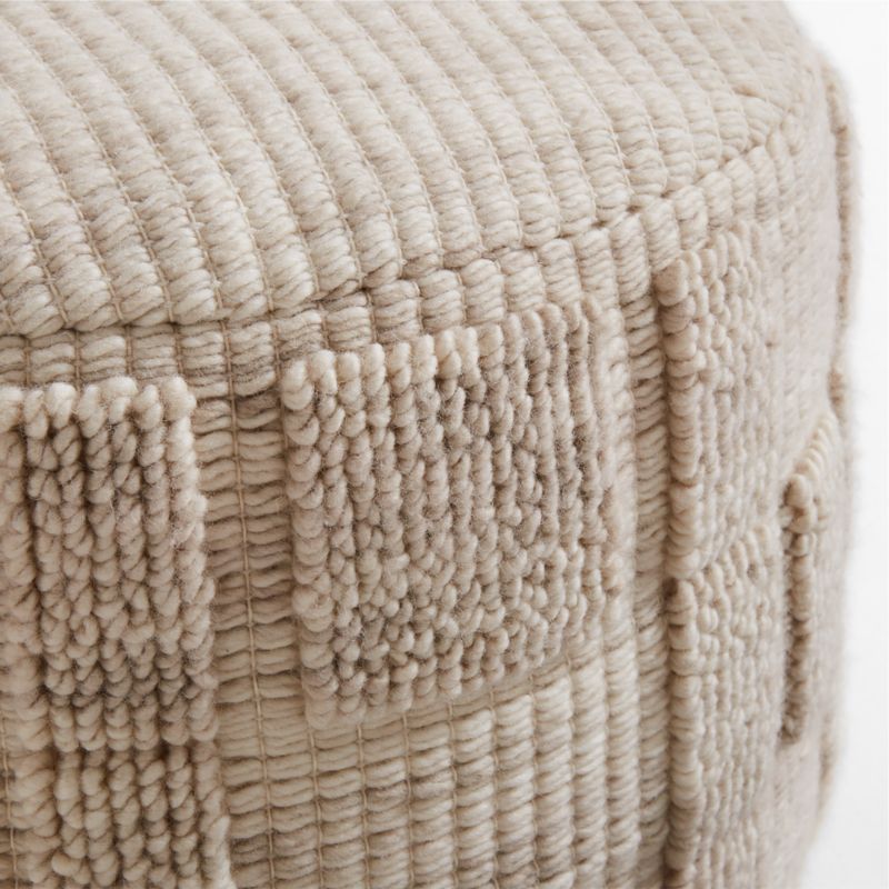 Zio Arctic Ivory Kids Pouf - image 5 of 6