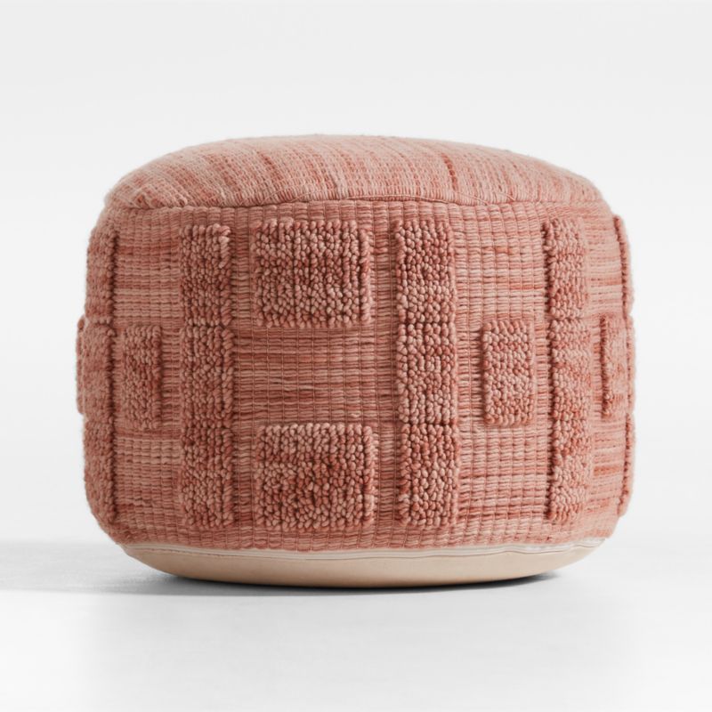 Zio Terracotta Pink Kids Pouf