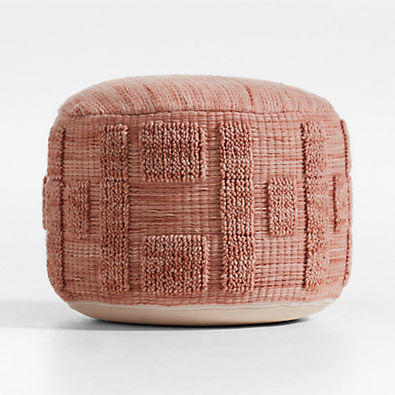 View Zio Terracotta Pink Kids Pouf details
