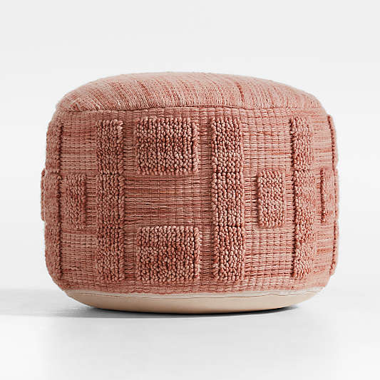 Zio Terracotta Pink Kids Pouf