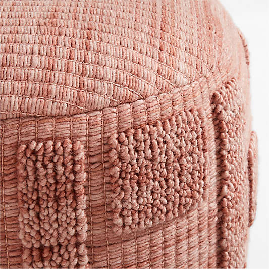 Zio Terracotta Pink Kids Pouf