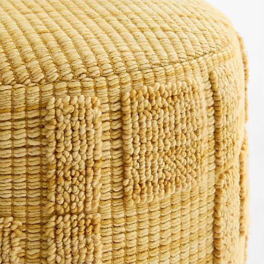 Zio Savannah Yellow Kids Pouf