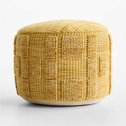 Zio Savannah Yellow Kids Pouf