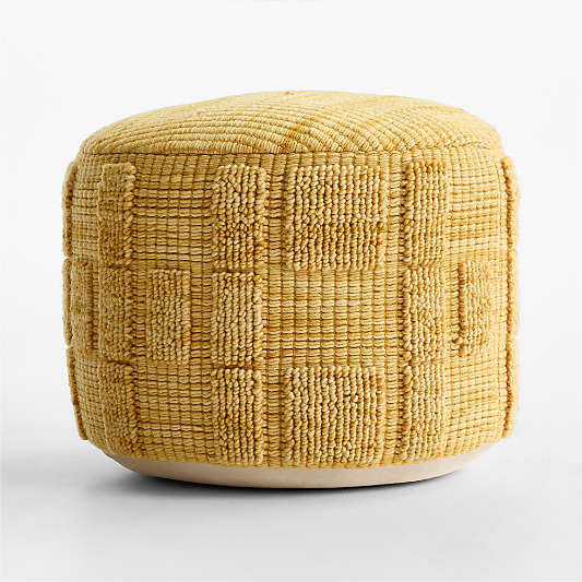Zio Savannah Yellow Kids Pouf