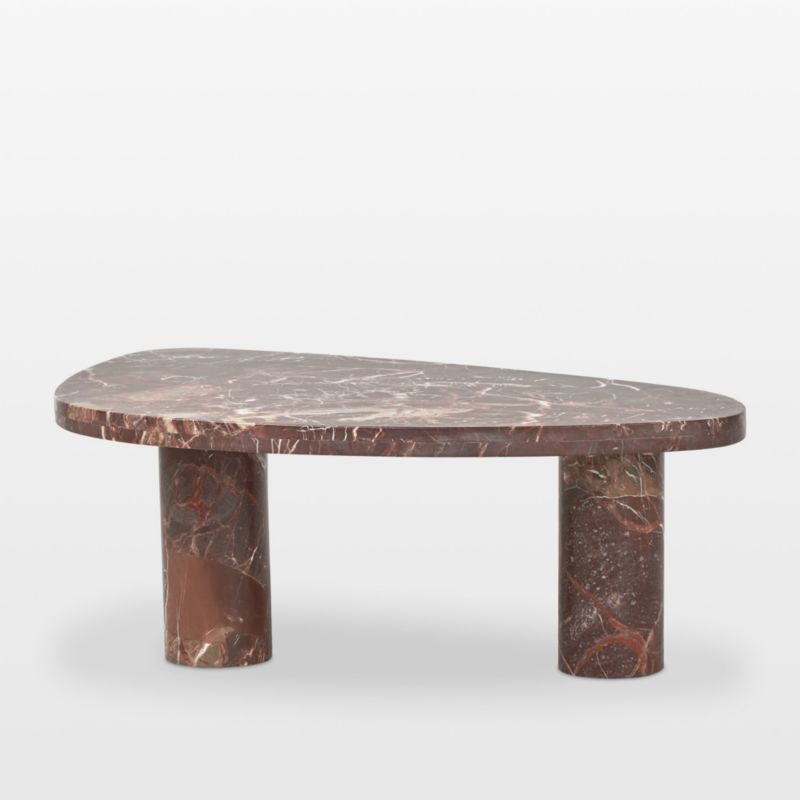 Zion Merlot Marble 48" Coffee Table - image 4 of 10