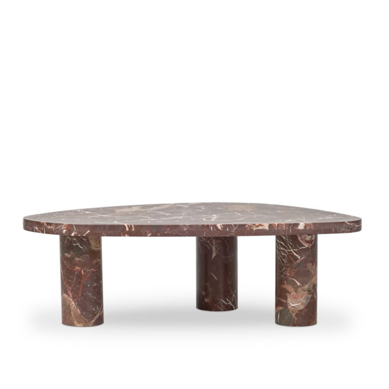 Zion Merlot Marble 48" Coffee Table - image 6 of 10