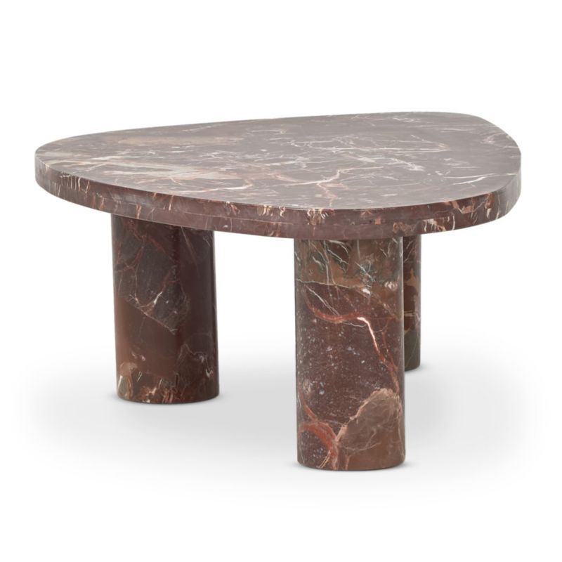 Zion Merlot Marble 48" Coffee Table - image 5 of 10