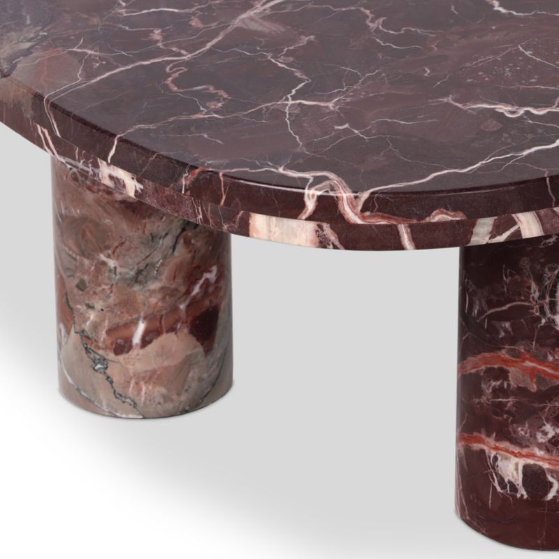 Zion Merlot Marble 36" Coffee Table - image 7 of 9
