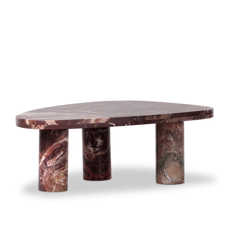 Zion Merlot Marble 36" Coffee Table - image 5 of 9