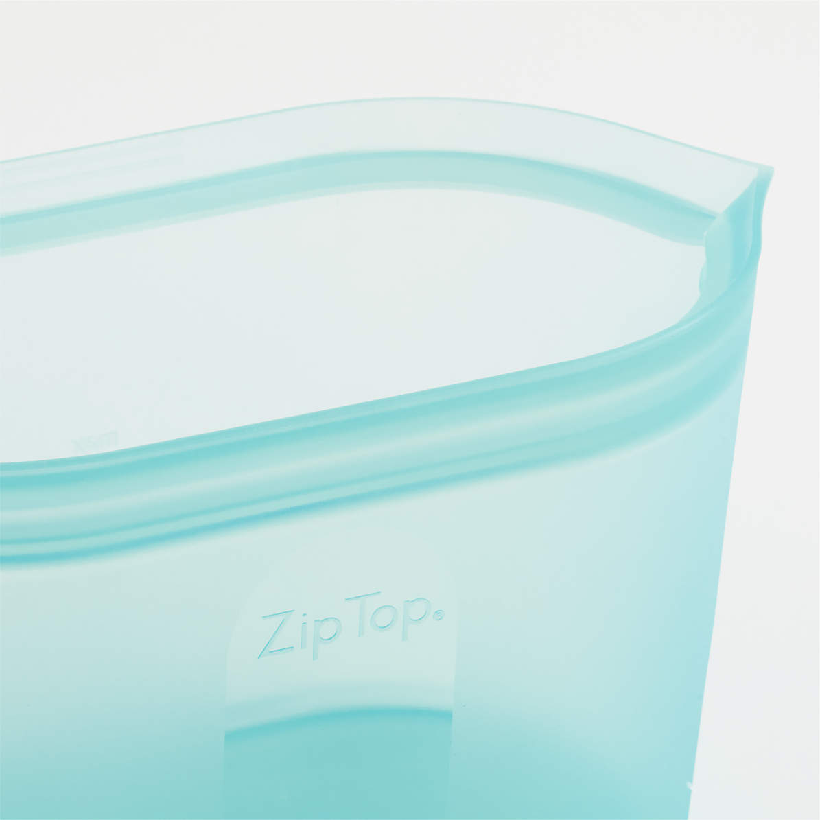 Zip Top 24 oz. Teal Reusable Silicone Sandwich Bag Zippered Storage  Container Z-BAGS-03 - The Home Depot