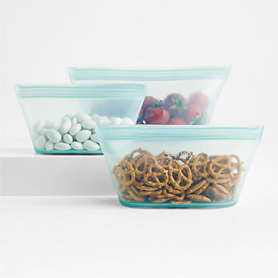 View ZipTop Teal Reusable Silicone Bags Set details