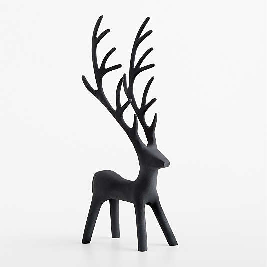 Antique Zinc Holiday Reindeer Decoration 22"