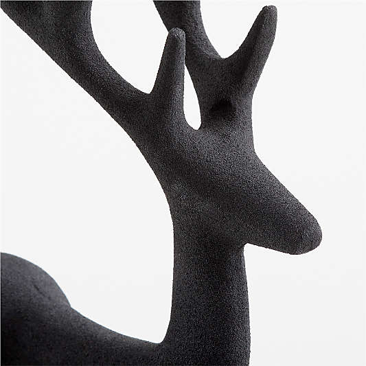 Antique Zinc Holiday Reindeer Decoration