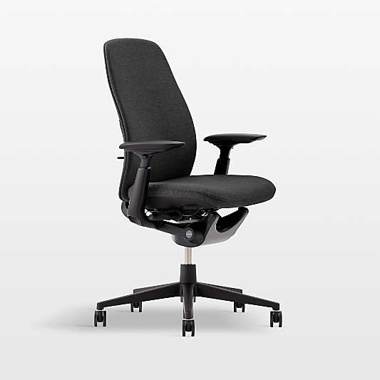 Haworth Zody Upholstered Charcoal Office Chair