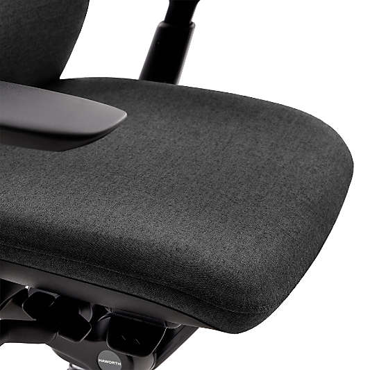Haworth Zody Upholstered Charcoal Office Chair