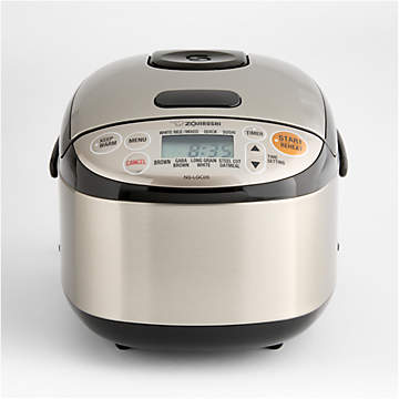 Zojirushi 炊飯器 Micom Rice Cooker Zojirushi Rice Cooker NS-TSC10XJ + Reviews | Crate & Barrel