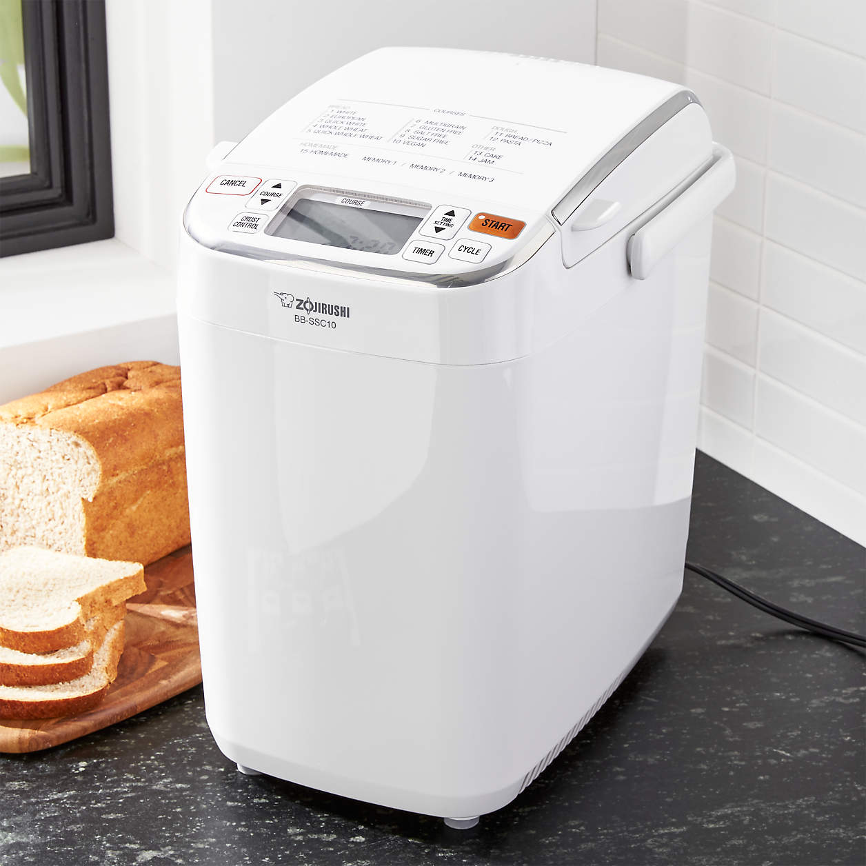 Zojirushi Maestro Breadmaker + Reviews Crate & Barrel