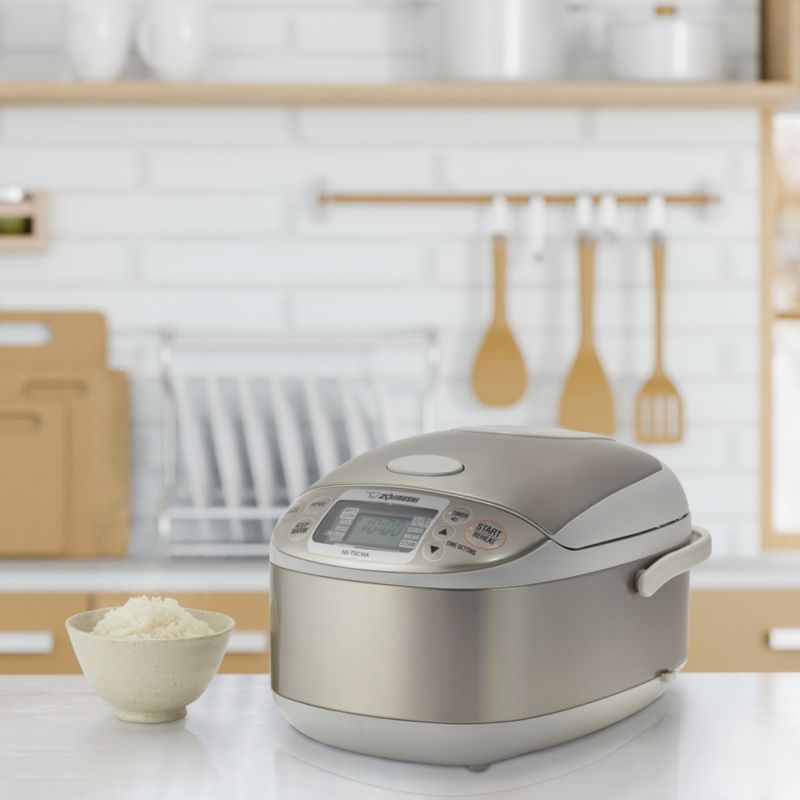 Zojirushi Rice Cooker, 3-Cup: NS-LGC05 + Reviews | Crate & Barrel