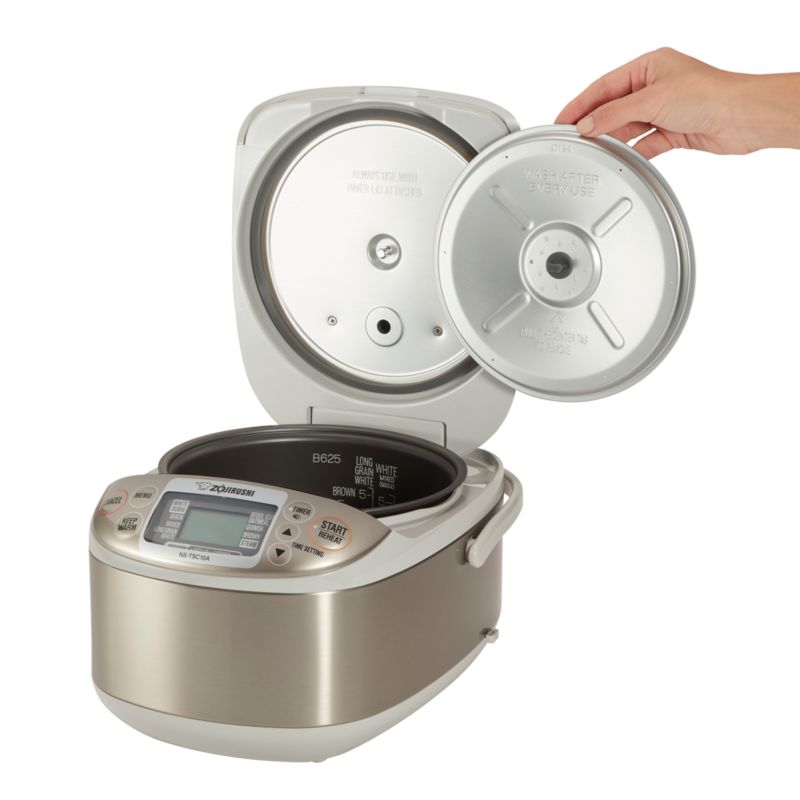 Zojirushi Rice Cooker, 3-Cup: NS-LGC05 + Reviews | Crate & Barrel