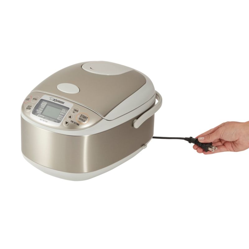 Zojirushi Rice Cooker, 3-Cup: NS-LGC05 + Reviews | Crate & Barrel