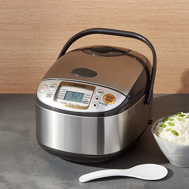 Zojirushi Rice Cooker, 3-Cup: NS-LGC05 + Reviews | Crate & Barrel