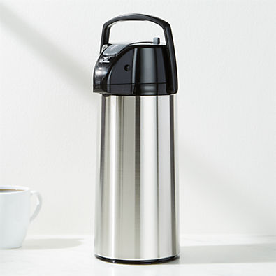 View Zojirushi Supreme Air Pot ® Brushed Stainless 3-Liter Beverage Dispenser details