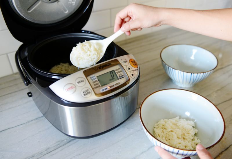 Zojirushi Rice Cooker, 3-Cup: NS-LGC05 + Reviews | Crate & Barrel