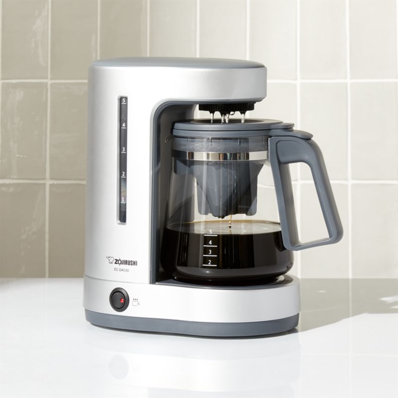 Zojirushi Zutto Coffee Maker (Silver) with Descaling Powder and