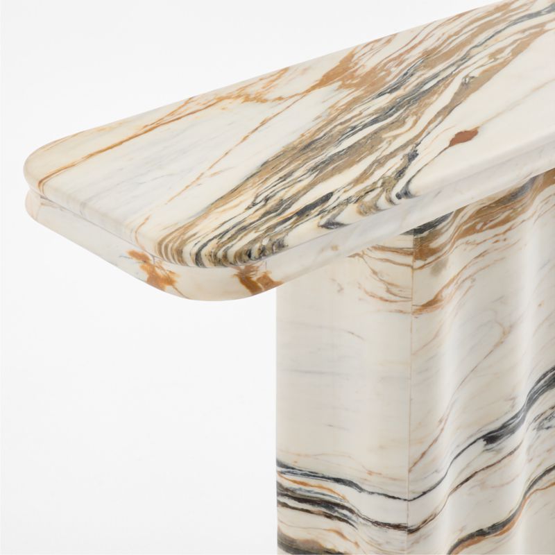 Zephyr Calacatta Gold Marble 52" Console Table - image 7 of 8
