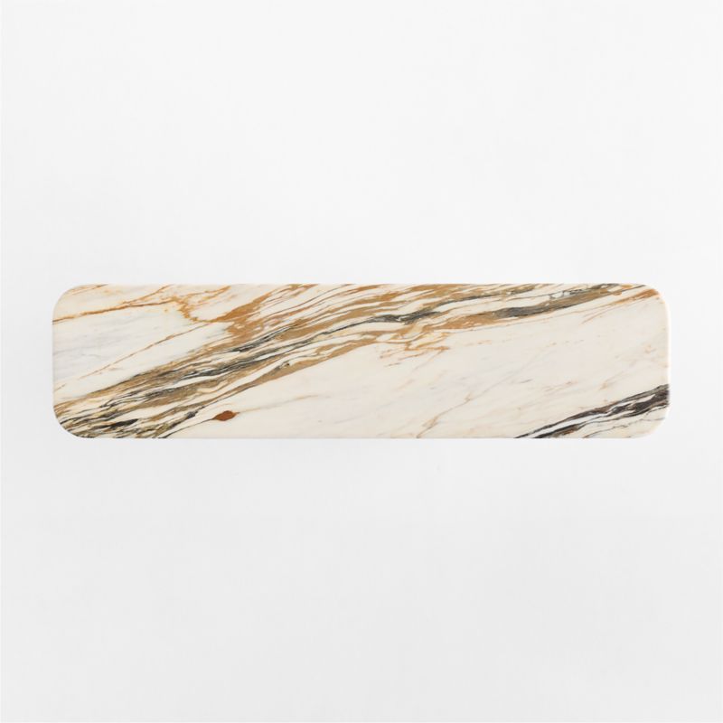 Zephyr Calacatta Gold Marble 52" Console Table - image 6 of 8