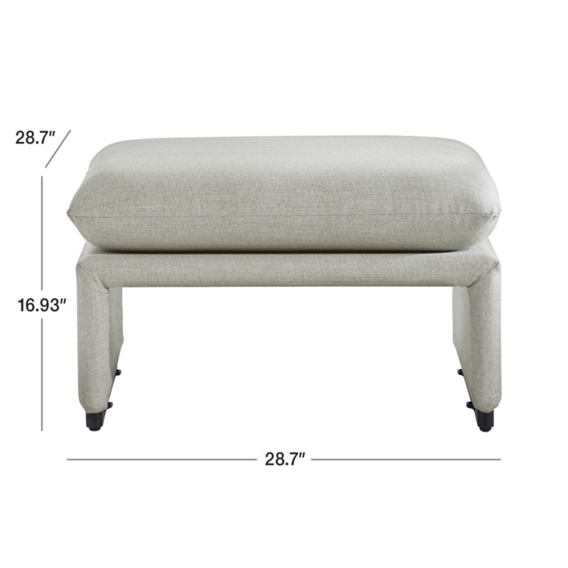 View Zuma Outdoor Upholstered Ottoman - image 2 of 7