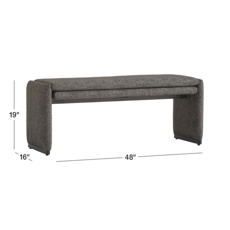 View Zuma Upholstered Outdoor Bench - image 2 of 9