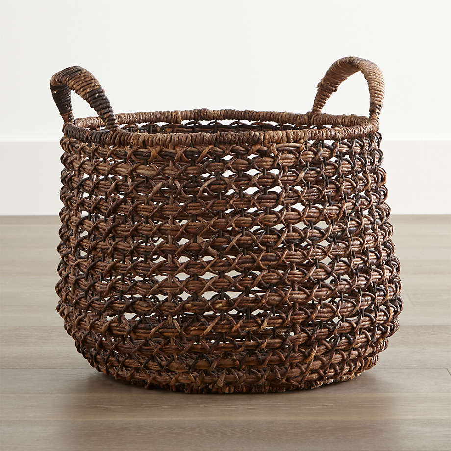 Homespun Washed Wicker Kids Extra Large Floor Storage Bin with Handles by  Leanne Ford + Reviews