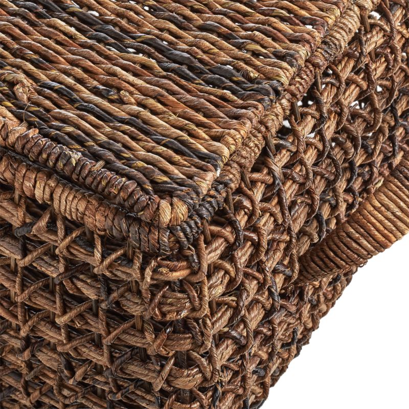 Zuzu Large Rectangular Handwoven Basket with Lid - image 4 of 10