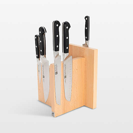 ZWILLING ® Pro 6-piece Square Italian Magnetic Knife Block Set