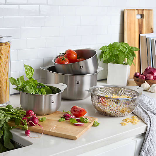 ZWILLING ® Prep Stainless Steel Nesting Bowls and Strainers, Set of 6