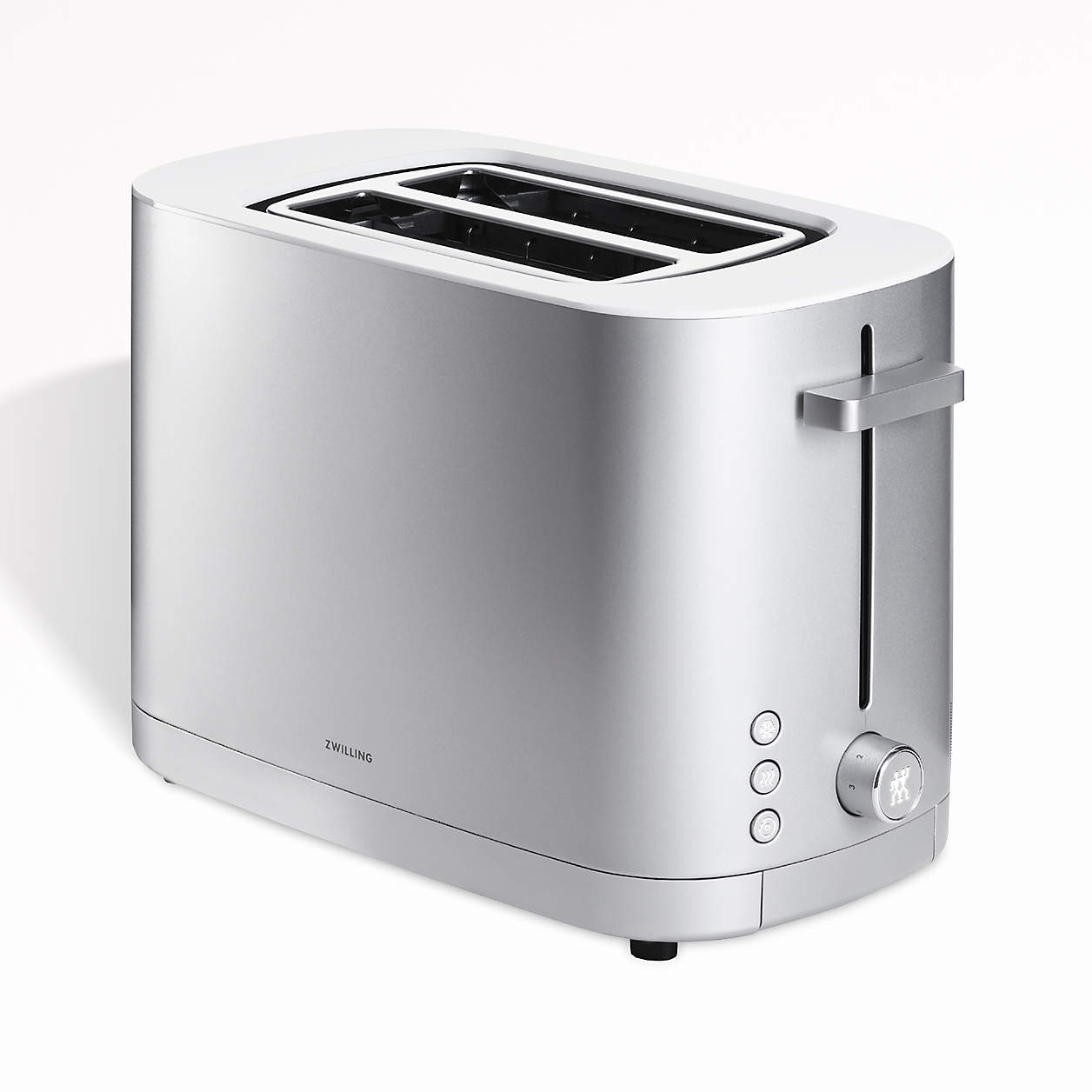 ZWILLING Enfinigy Silver 2Slice Toaster + Reviews Crate & Barrel