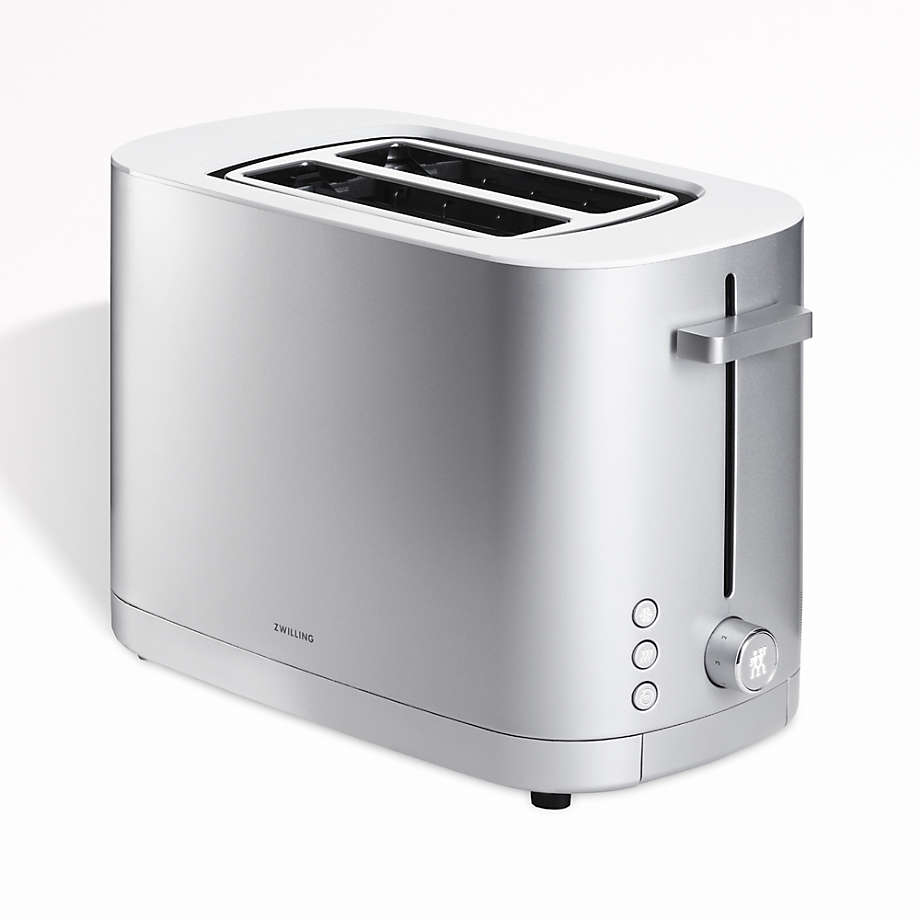 ZWILLING Enfinigy Silver 2Slice Toaster + Reviews Crate & Barrel