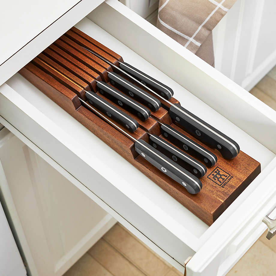 Zwilling Pro 10-Piece Knife Block Set with In-Drawer Knife Tray