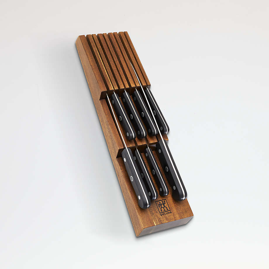 ZWILLING Gourmet 9Piece InDrawer Knife Set Crate & Barrel