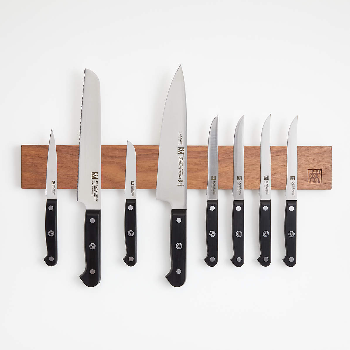 ZWILLING J.A. Henckels Gourmet 9-Piece Knife Set with Walnut