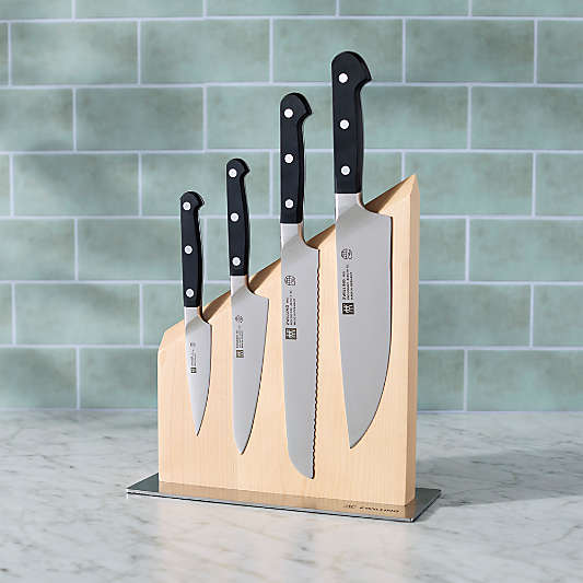 Zwilling Carbon 5-Piece Magnetic Knife Block Set