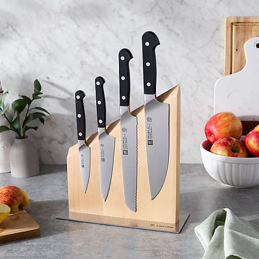 Zwilling Carbon 5-Piece Magnetic Knife Block Set