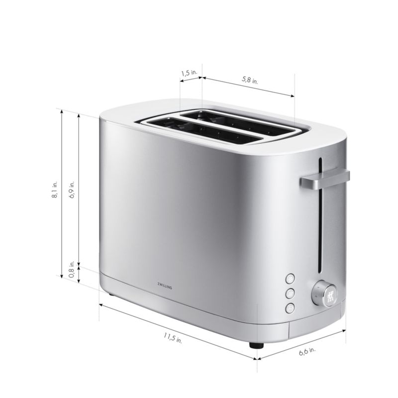 ZWILLING ® Enfinigy Silver 2-Slice Toaster - image 10 of 11